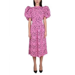 ROTATE BIRGERCHRISTENSEN ROTATE BIRGER CHRISTENSEN Puff Sleeve Floral Midi Dress